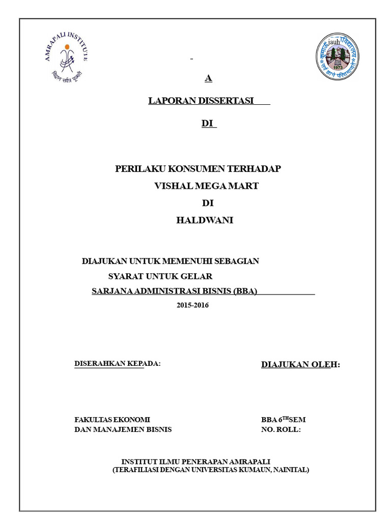 Perilaku Konsumen di Vishal Mega Mart | PDF