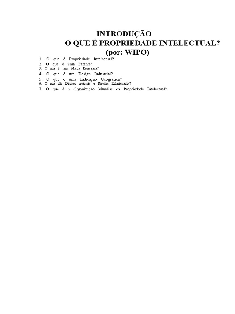 Entenda a Propriedade Intelectual e Patentes | PDF | Patente ...