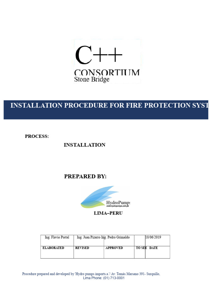Fire Protection System Installation Guide | PDF | Pump | Pipe (Fluid ...
