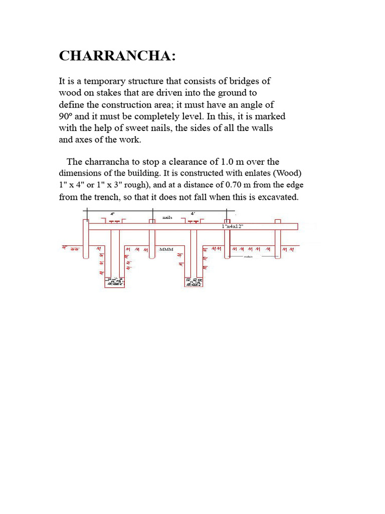 Charrancha: Layout and Construction Guide | PDF | Surveying