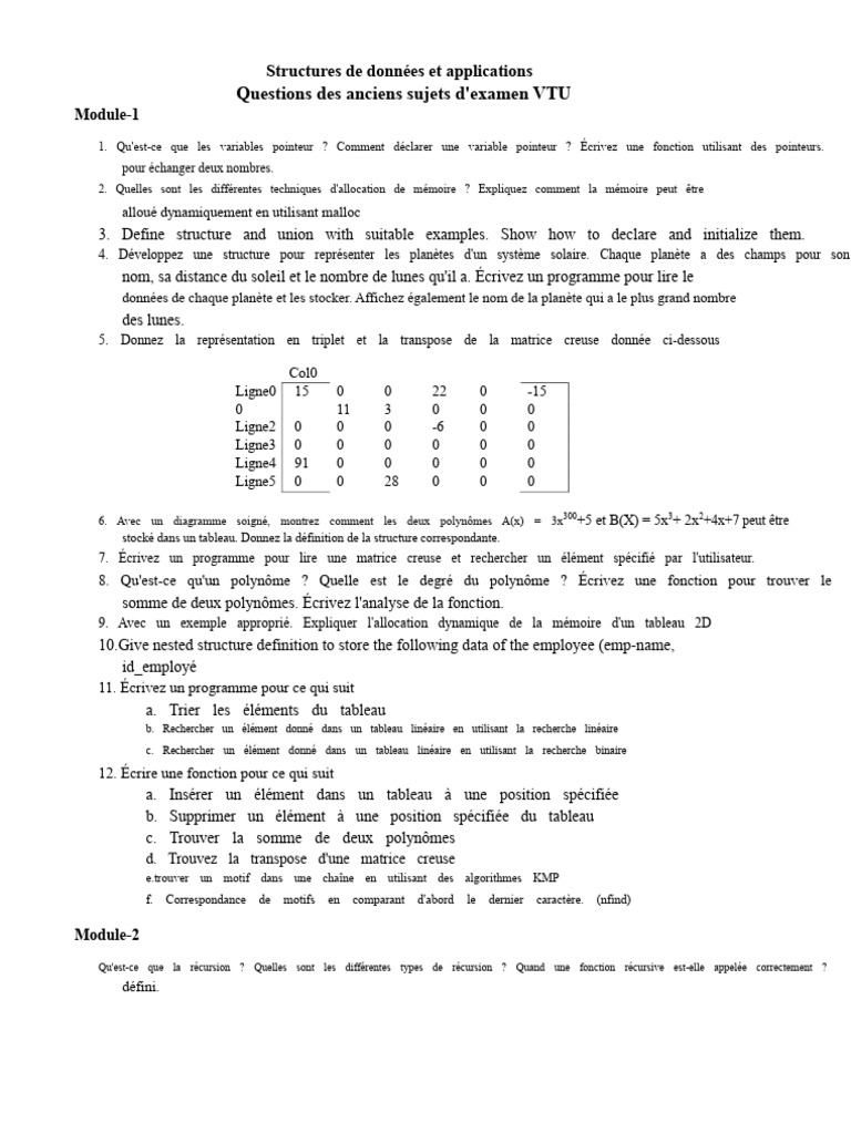 Structures de données et algorithmes en C | PDF | Pointeur ...