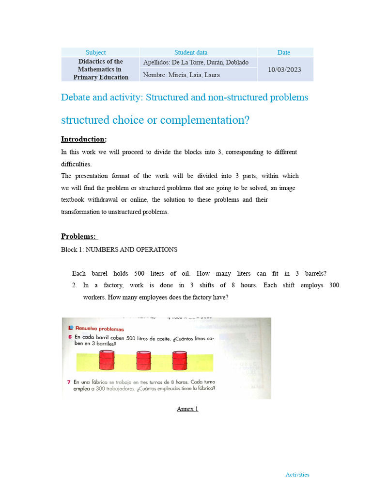 Structured and Unstructured Problems | PDF | Cognition | Cognitive Science