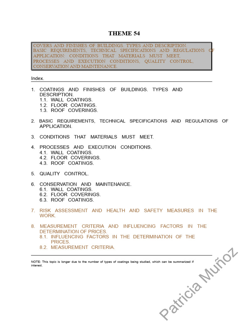 Building Coatings: Types & Standards Guide | PDF | Plaster | Concrete