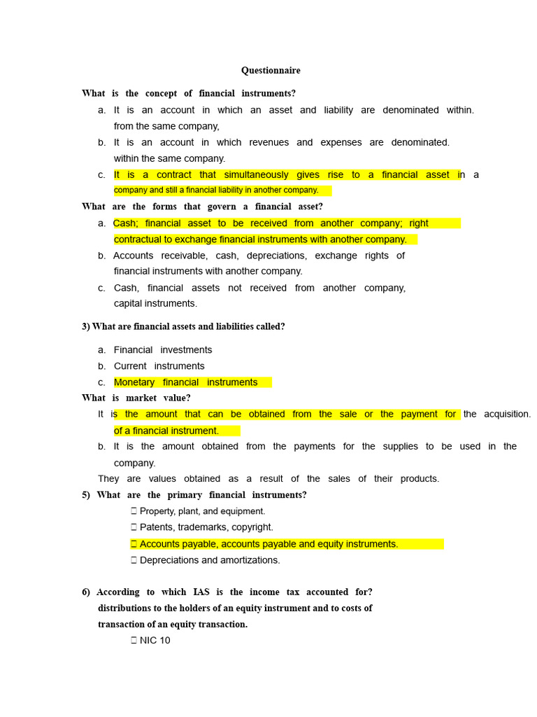 Understanding Financial Instruments Basics | PDF | Equity (Finance ...