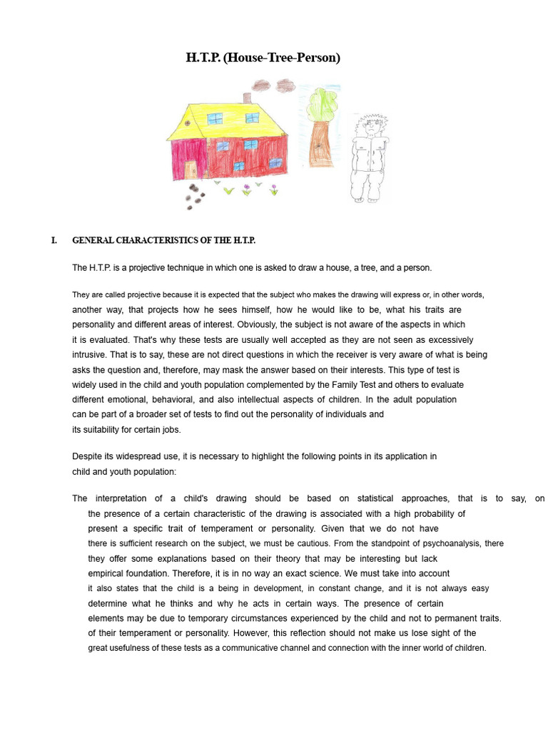 Understanding House-Tree-Person Test | PDF | Temperament | Shyness