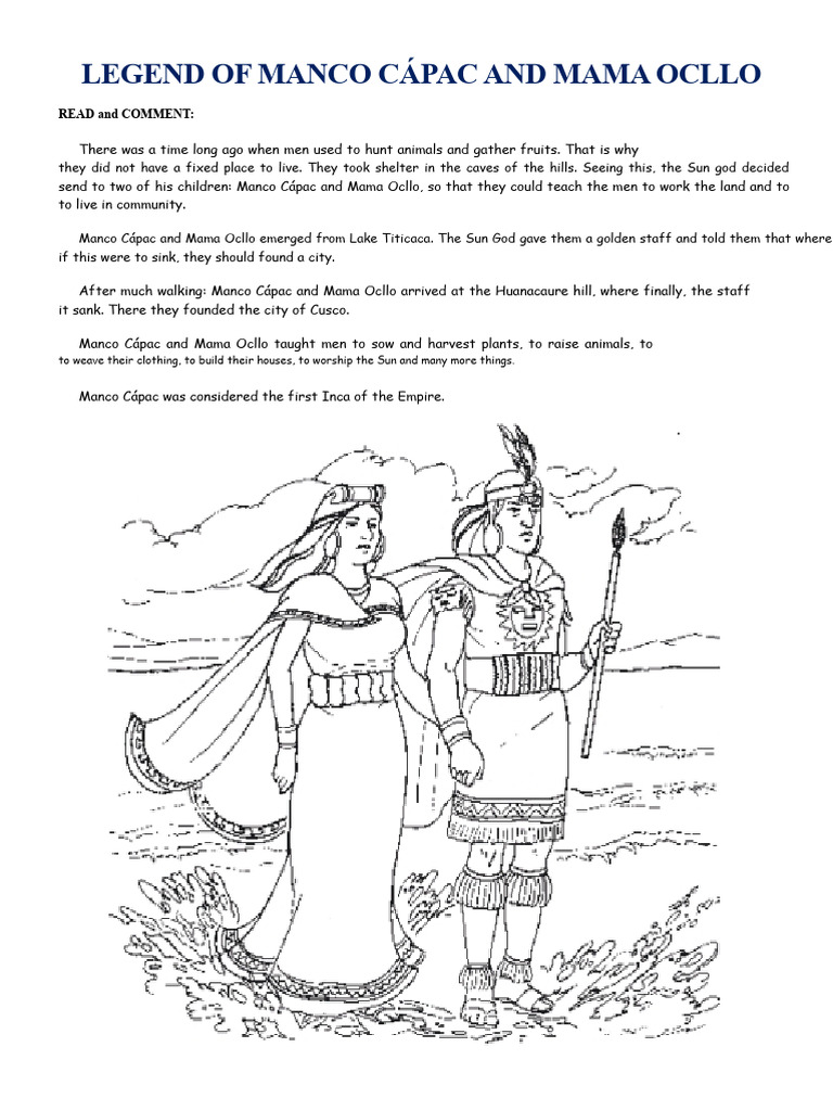 Legend of Manco Cápac and Mama Ocllo | PDF