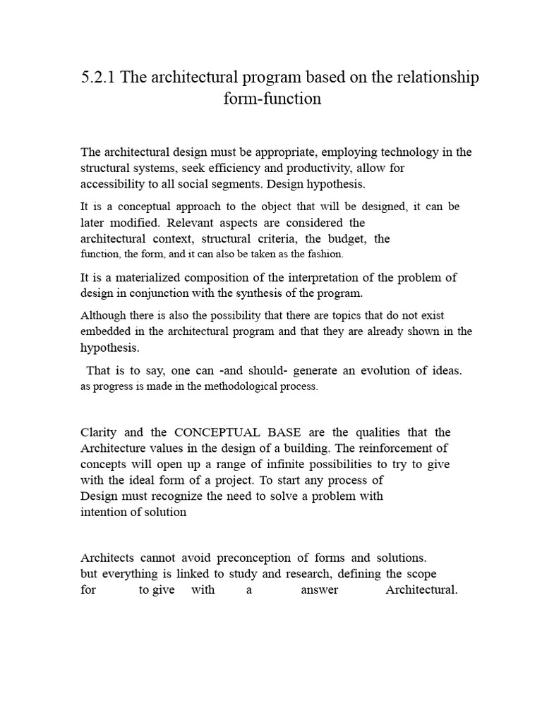 Architectural Design: Form and Function | PDF