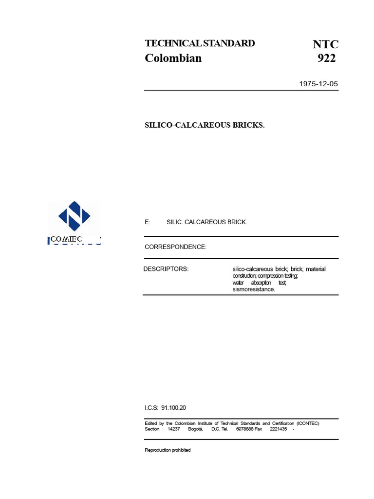 colombian-ntc-922-silico-calcareous-bricks-pdf-brick-materials