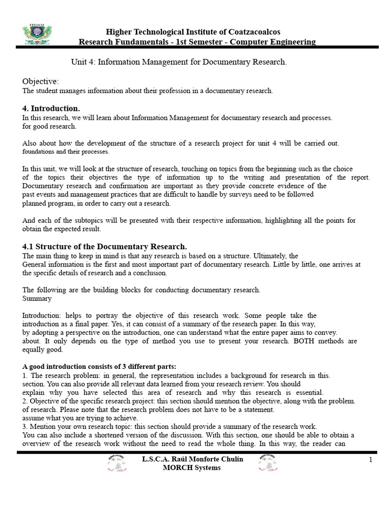 Information Management in Research Projects | PDF | Information | Data
