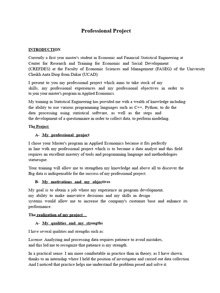 Professional Project | PDF | Cognition | Cognitive Science