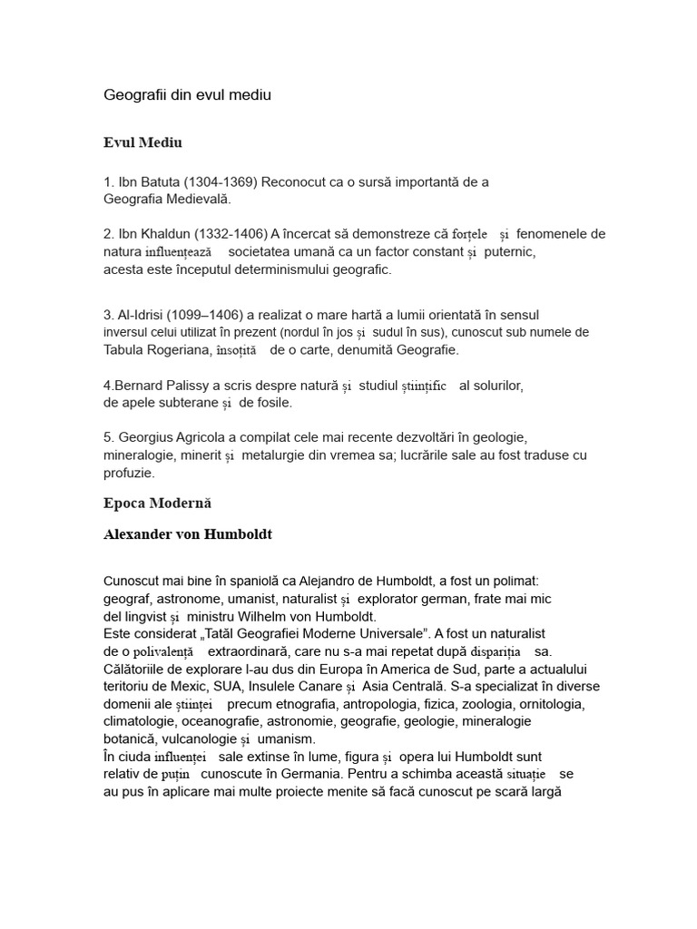 Geografi Ai Evului Mediu | PDF