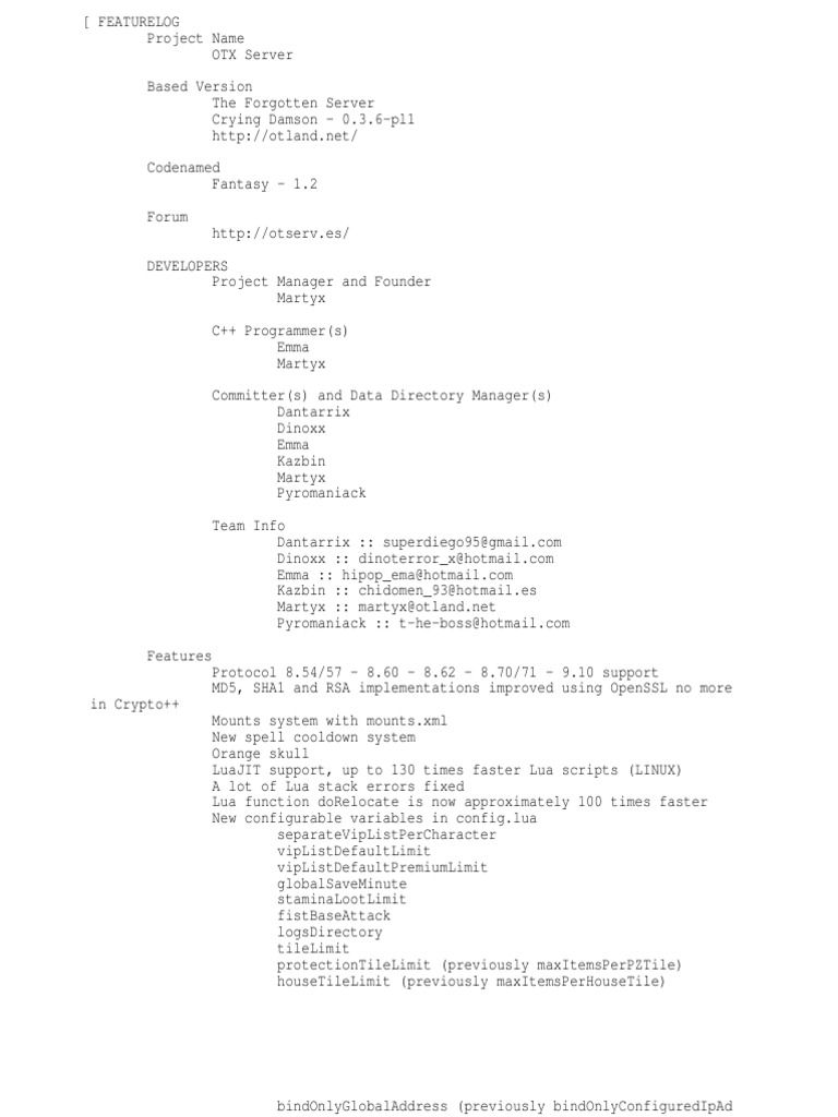 OTX Server Feature Log Update | PDF | Computer Engineering | Computer ...