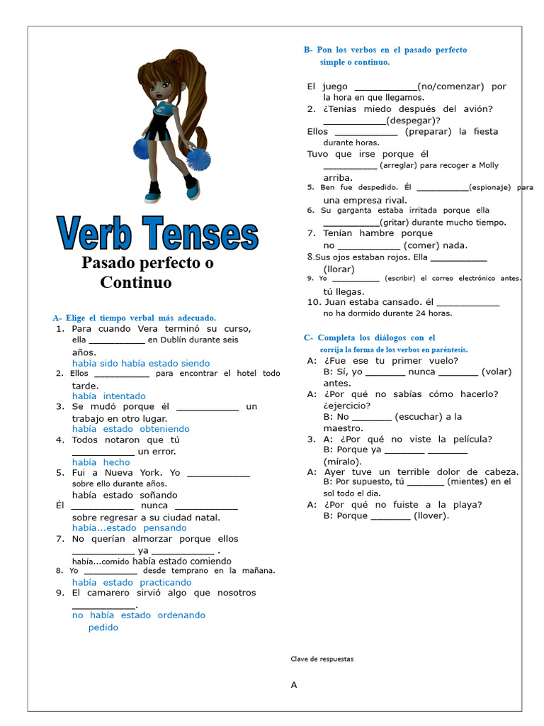 Ejercicios de Pasado Perfecto en Español | PDF | Verbo