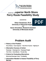 Lake Superior North Shore Ferry Route Feasibility Study Ferry Route Feasibility Study