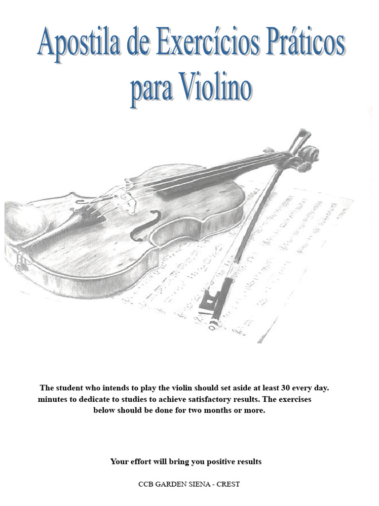 CCB - Practical Exercise Book For Violin | PDF | Violin | String ...