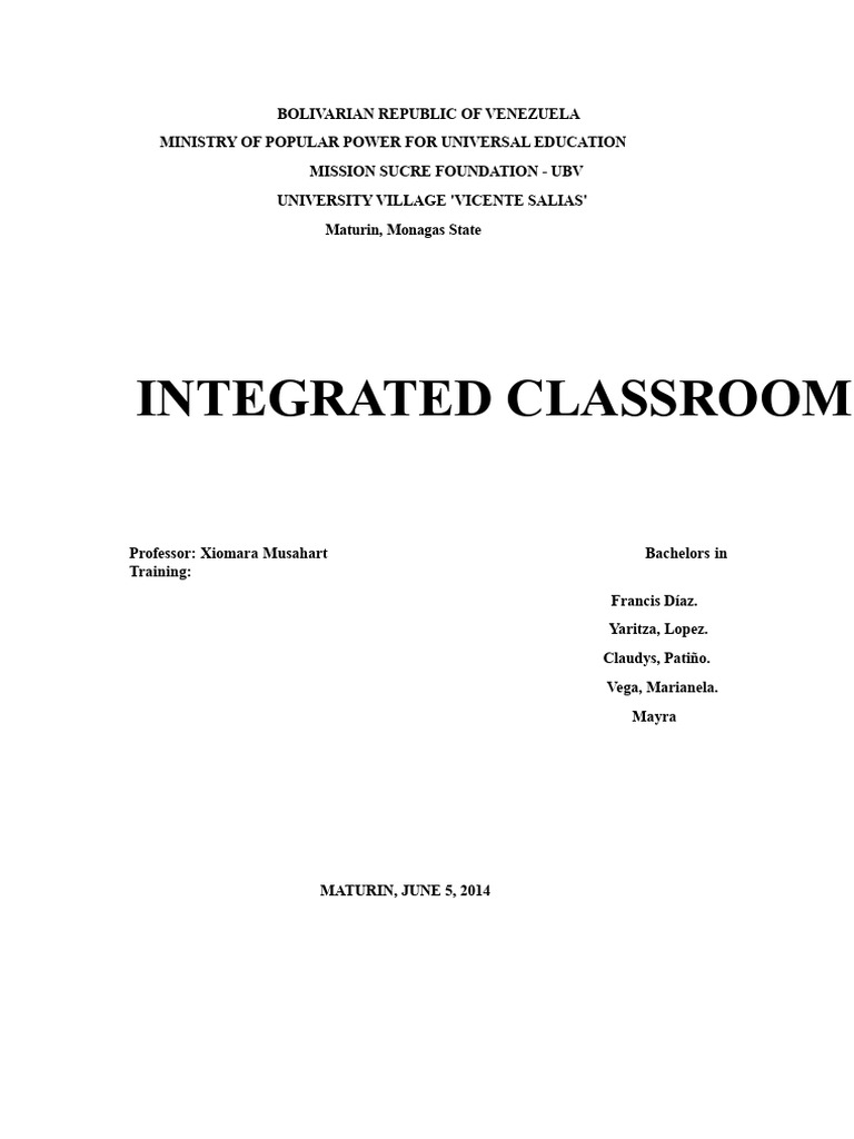What Is An Integrated Classroom? | PDF | Learning | Special Education