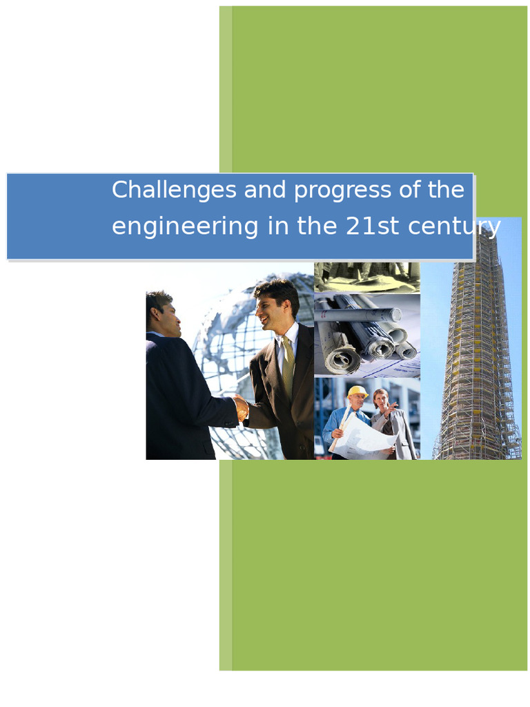 21st Century Engineering Challenges | PDF | Water | Engineering