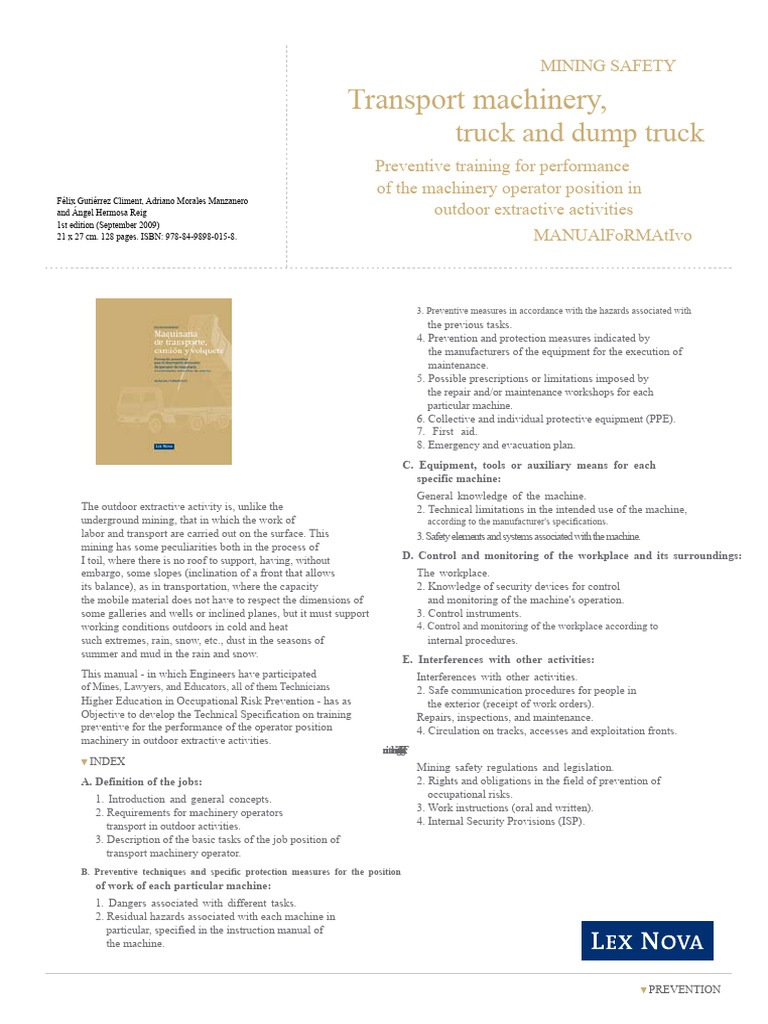 Training For Dump Truck Operation | PDF | Occupational Safety And ...