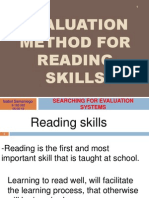 Homework 2 Evaluation Method For Reading Skills 5-5-12