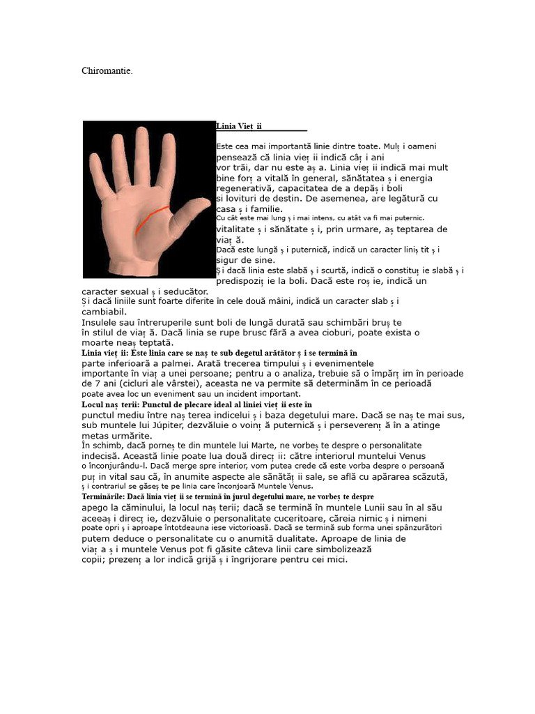Chiromanția | PDF