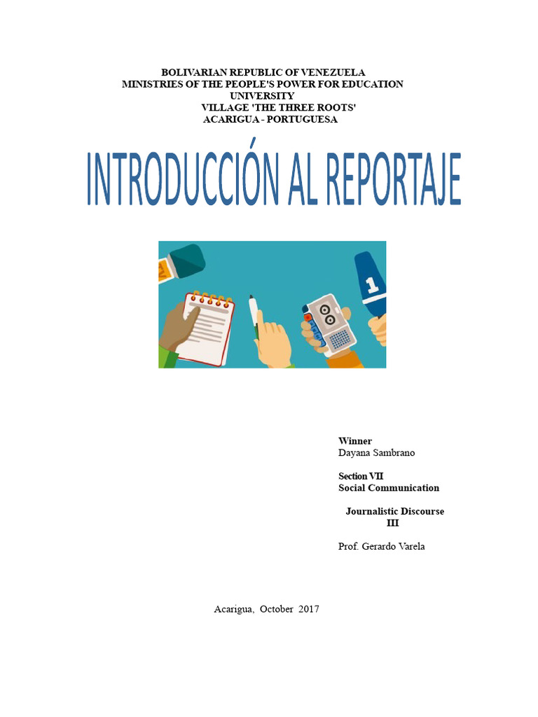 Understanding Journalistic Reports | PDF | News | Journalism