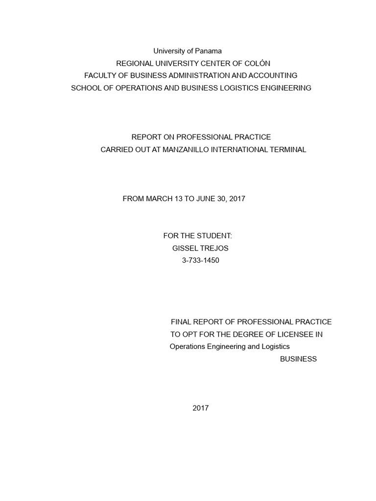 Professional Practice Report at MIT | PDF | Port