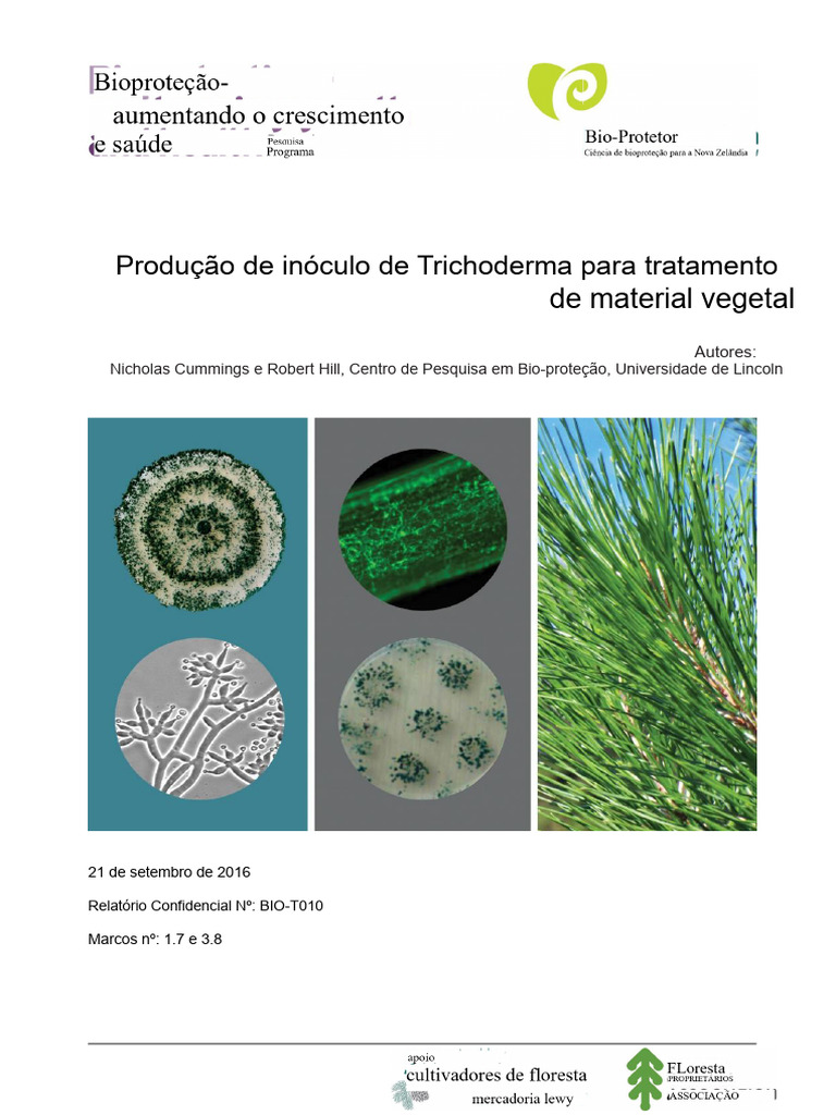 Produção de Inóculo de Trichoderma com Mycoharvester | PDF | Ágar | Trigo