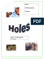 Holes Homework Booklet1