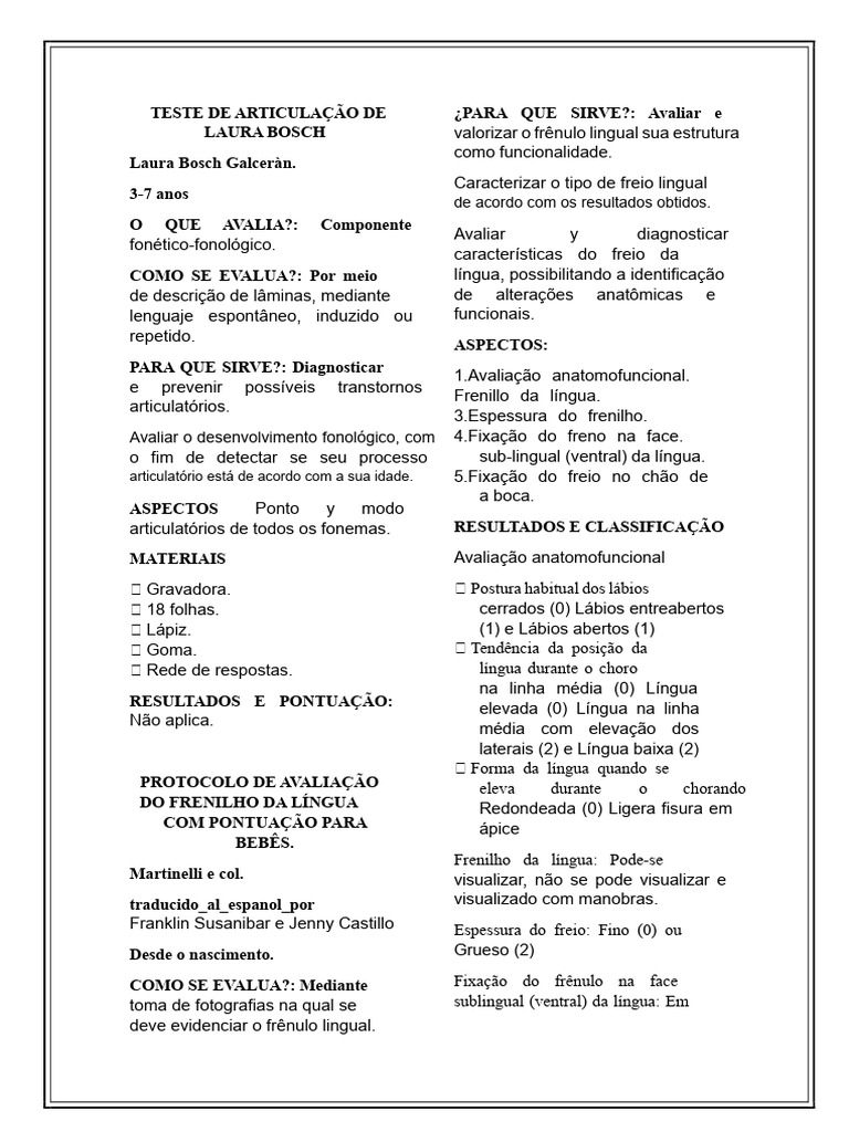 Testes Laura Bosch | PDF
