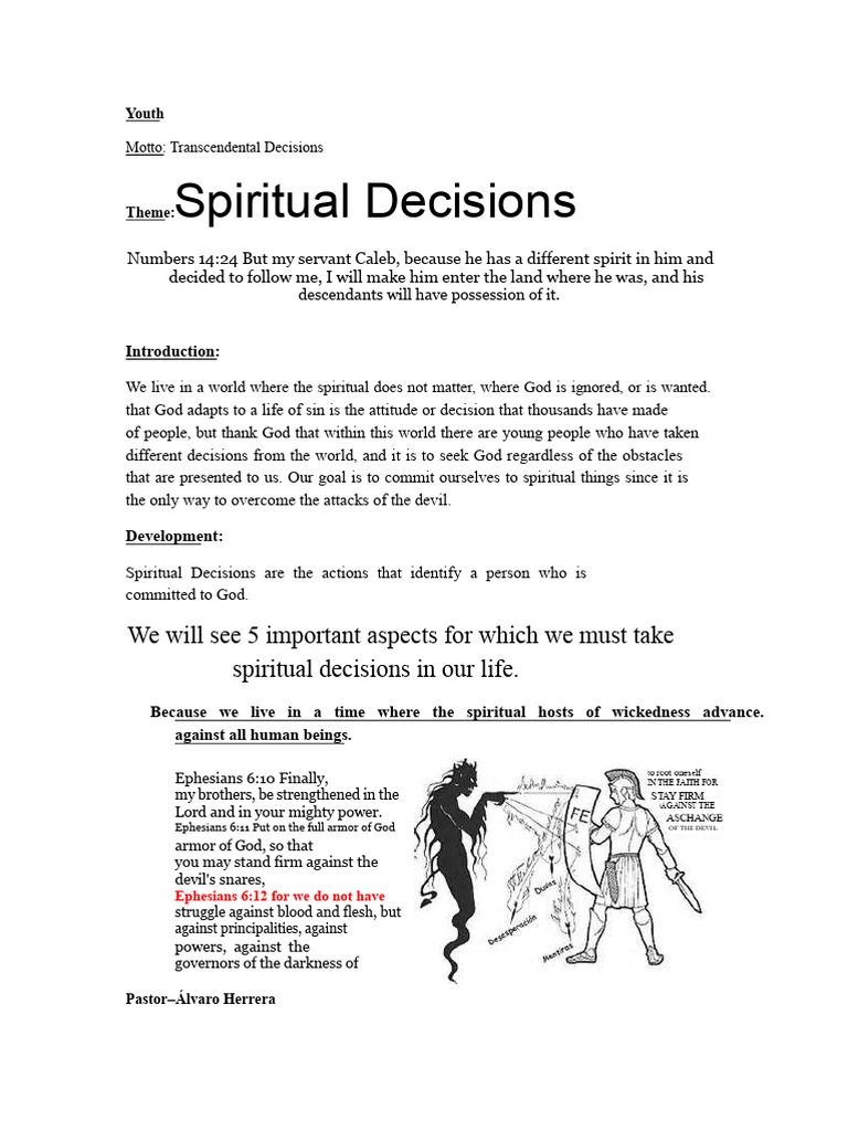 Spiritual Decisions | PDF | Christian Belief And Doctrine | Theology