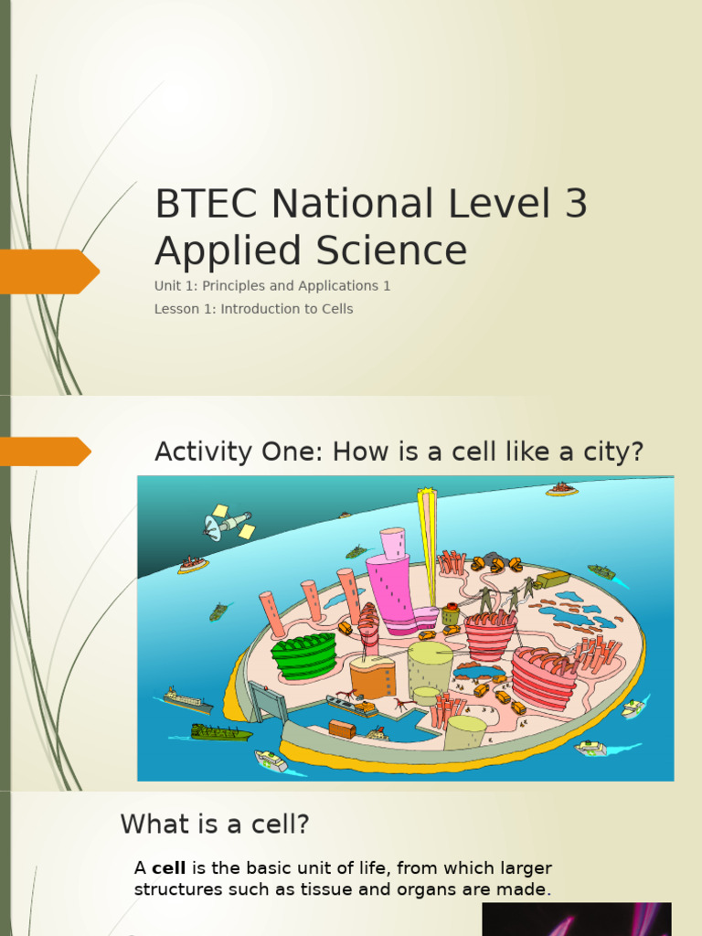 Introduction to Cell Biology Concepts | PDF | Cell (Biology) | Organelle