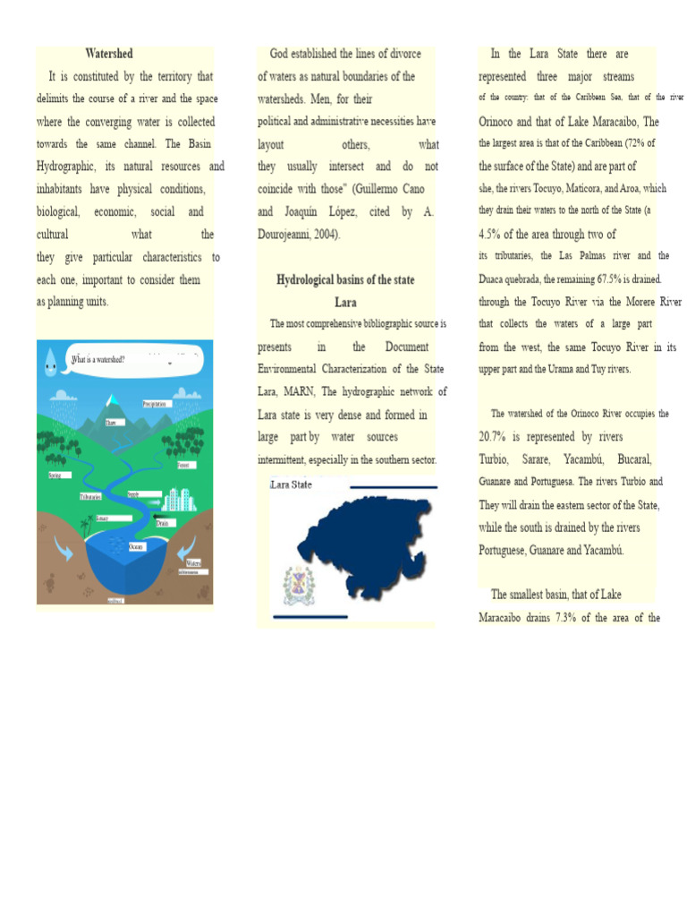 Hydrological Basins of Lara State | PDF | Drainage Basin | Venezuela