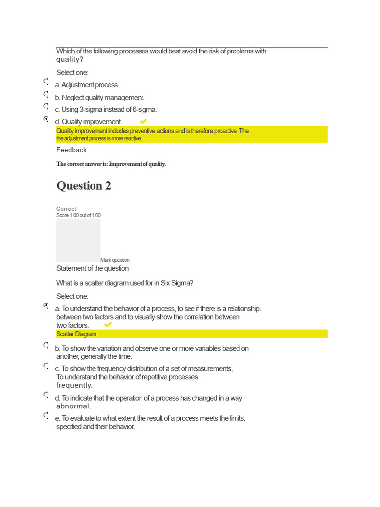 Assessment Unit 2 Quality Assurance | PDF | Six Sigma