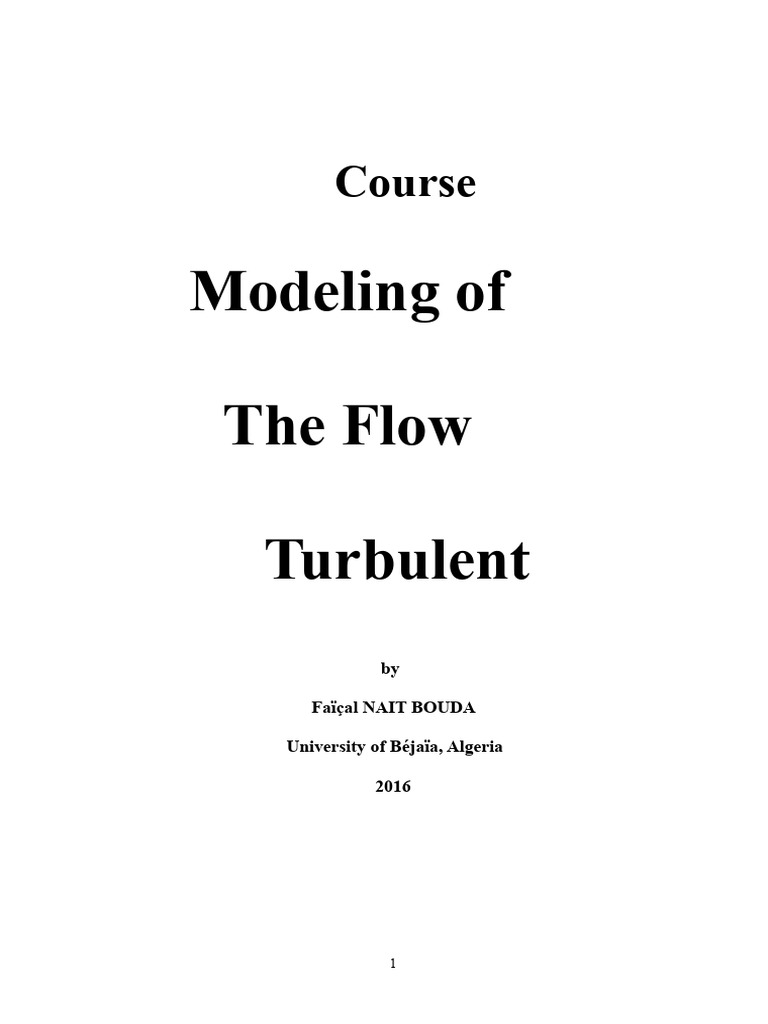 Turbulent Flow Modeling Techniques | PDF | Turbulence | Fluid Dynamics