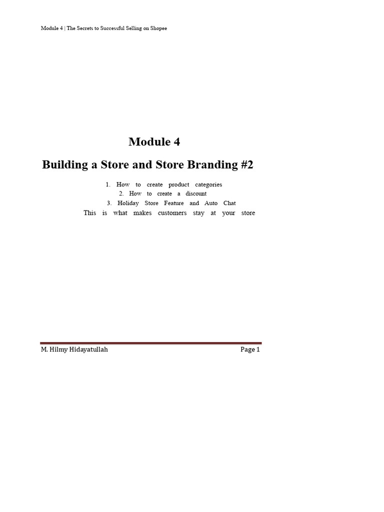 Module 4 Shopee PDF | PDF | Online Shopping