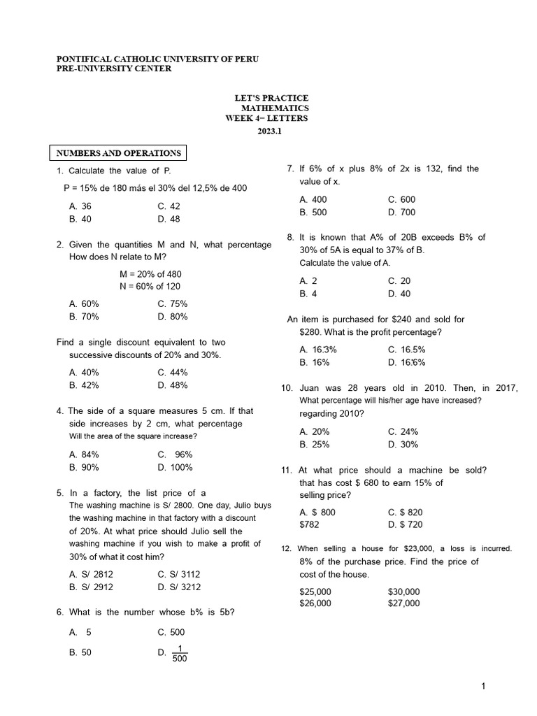 Let's Practice Week 4 2023.1 LL | PDF | Polynomial | Classical Geometry
