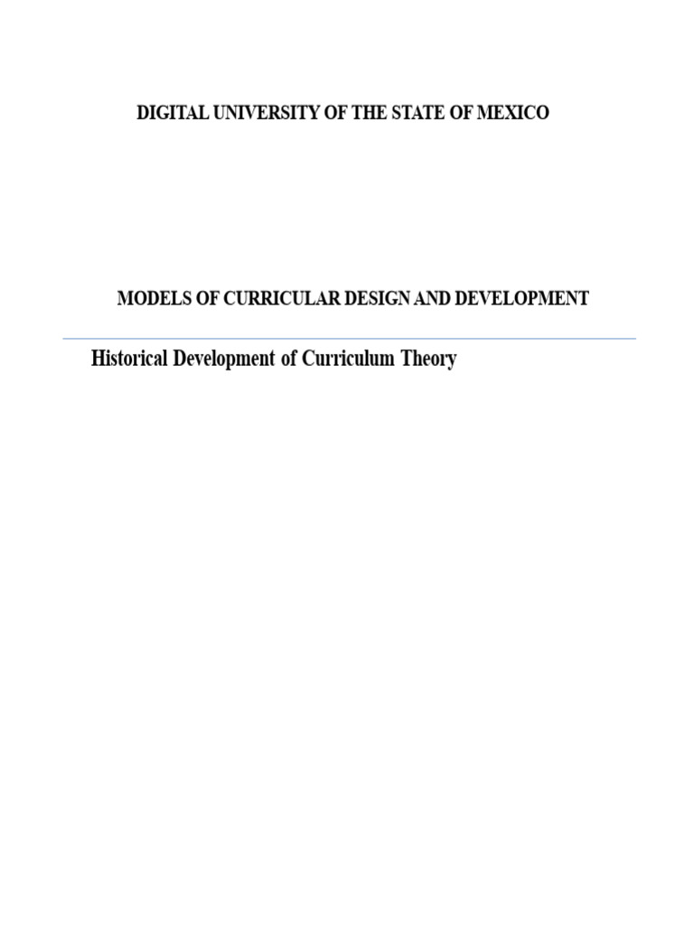 Timeline of Curriculum Theory | PDF | Curriculum | John Dewey