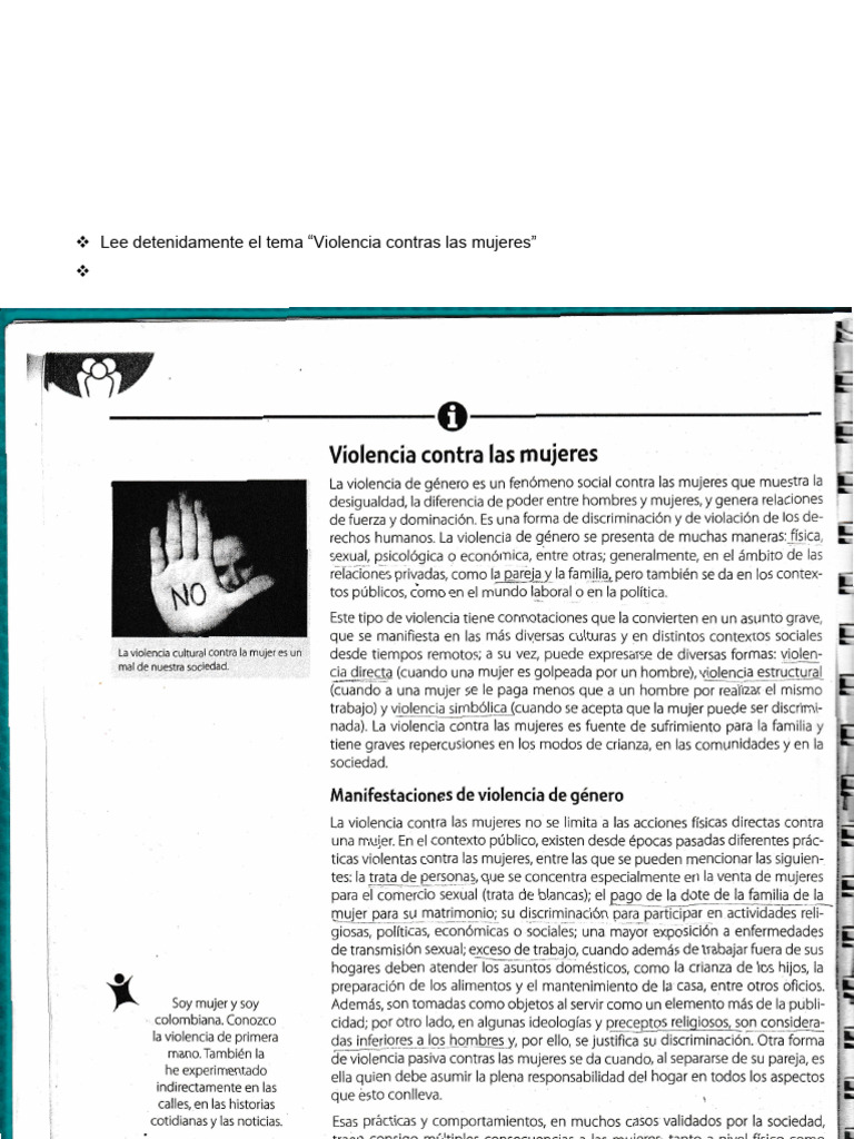 Violencia de Género y su Impacto Social | PDF | Violencia | La ...
