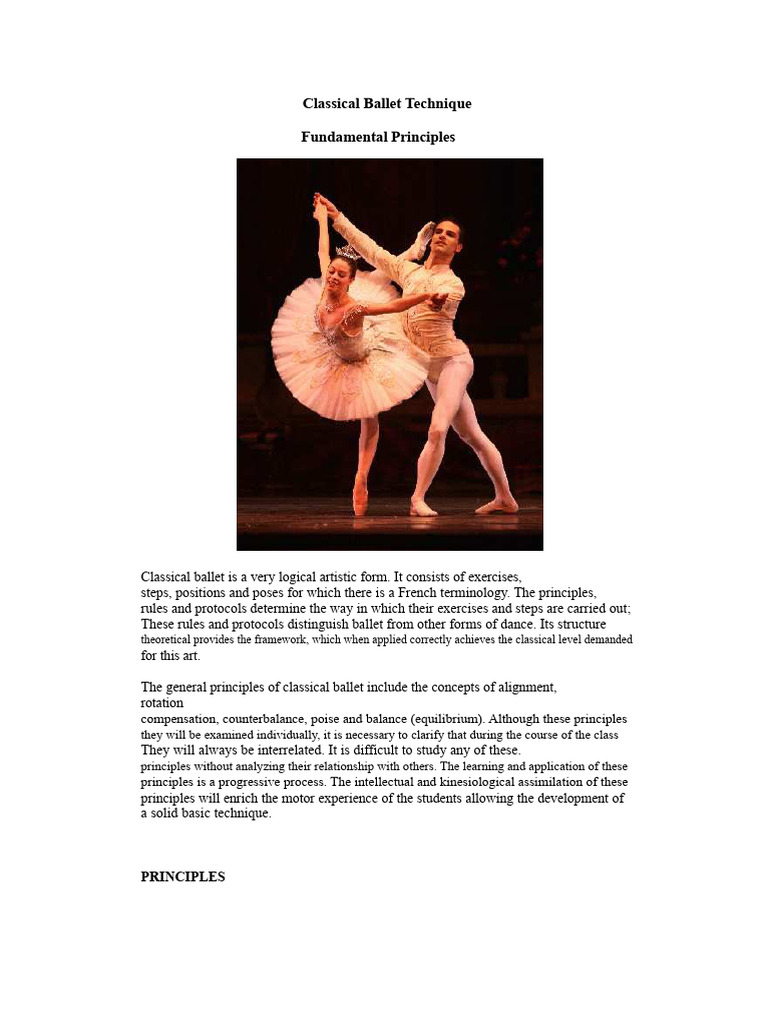 Technique of Classical Ballet PDF | PDF | Human Leg | Hip