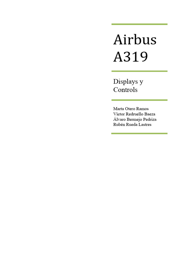 Airbus A319 | PDF | Aircraft Flight Control System | Cockpit