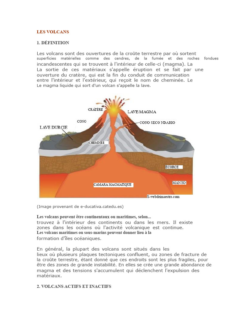 Comprendre les volcans et leurs éruptions | PDF | Volcan | Lave