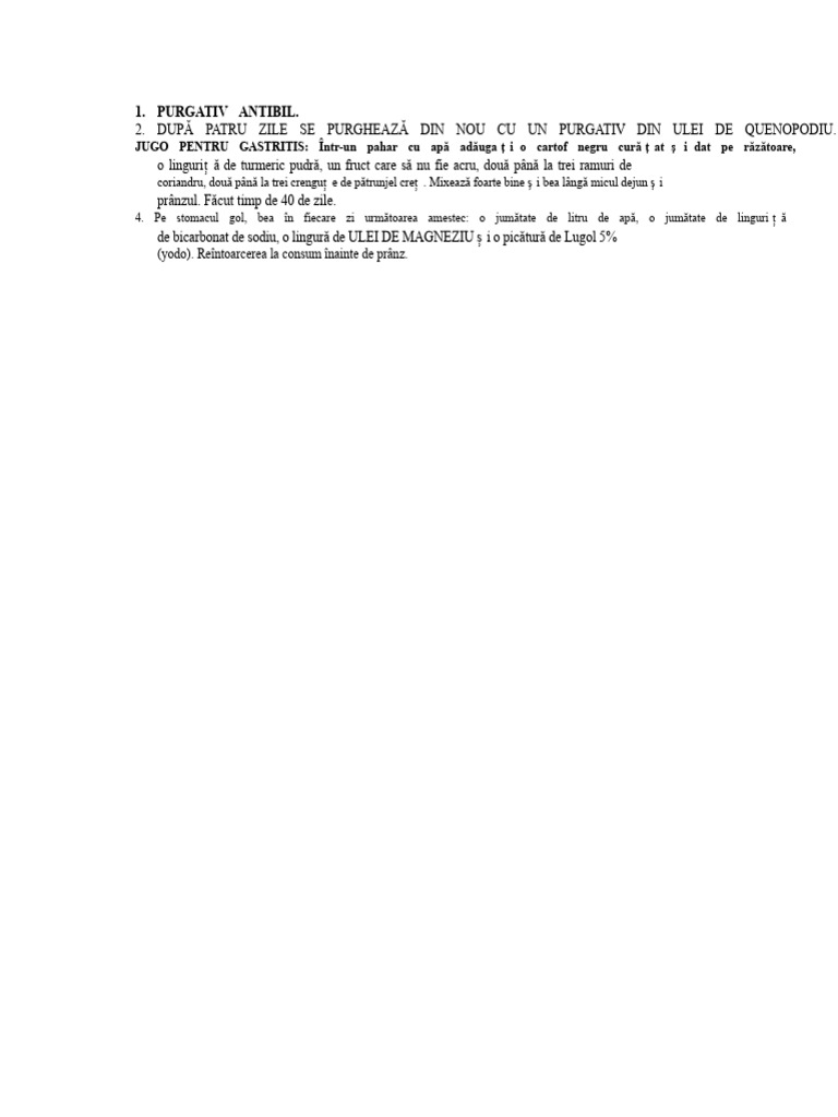 Purgativ Antibil | PDF