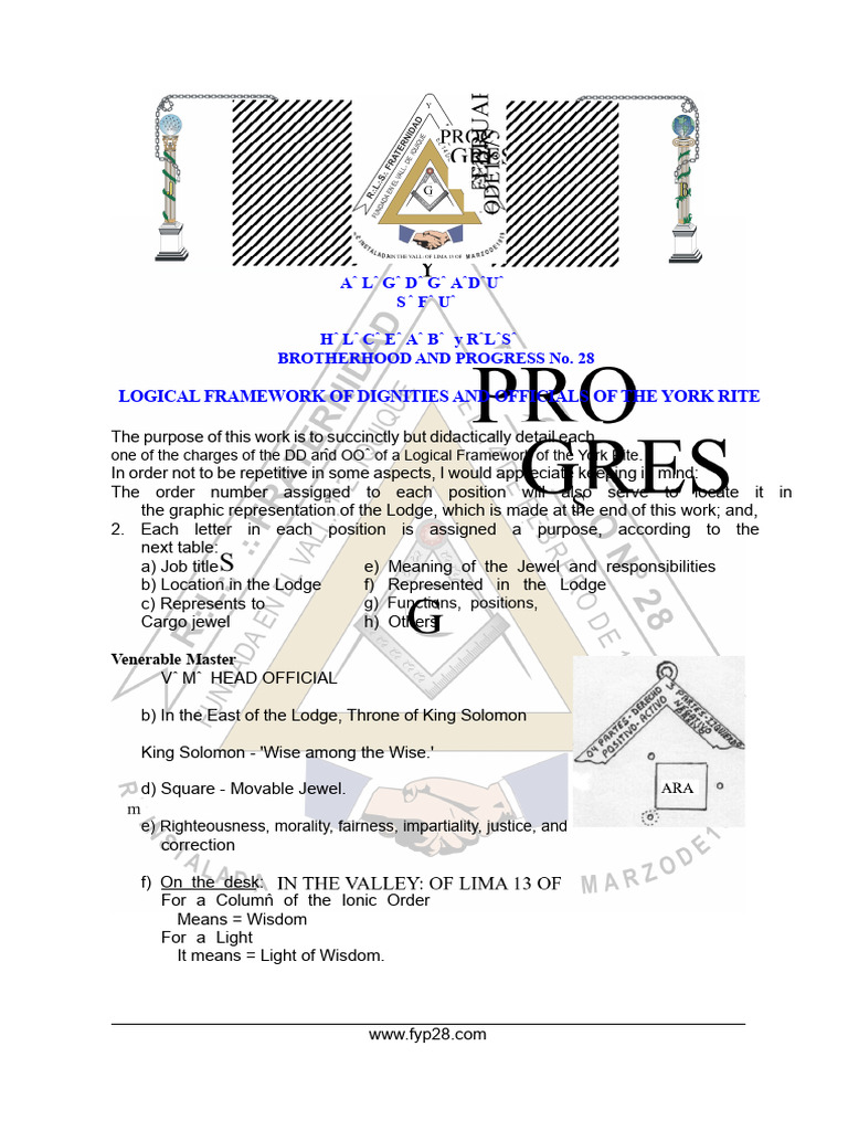 York Rite Lodge Official Framework | PDF | Masonic Lodge | Guild