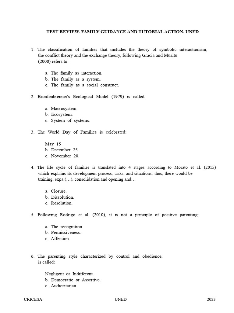 Test Review - Solutions | PDF | Behavioural Sciences | Social Psychology