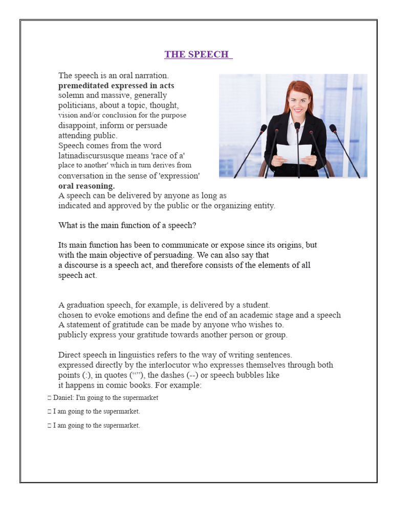 Understanding Speech Types and Functions | PDF | Cognition | Communication