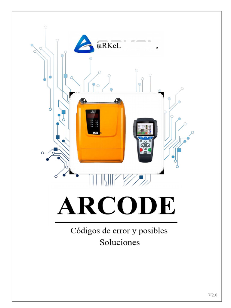 Códigos de Error y Soluciones ARCODE V2.0 | PDF | Relé | Ascensor