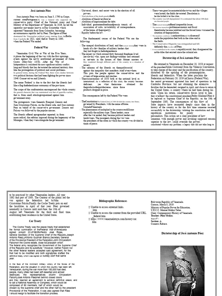 Triptych Craft | PDF | Venezuela | Government