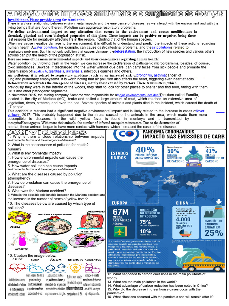 Environmental Impacts on Human Health | PDF | Infection | Pollution