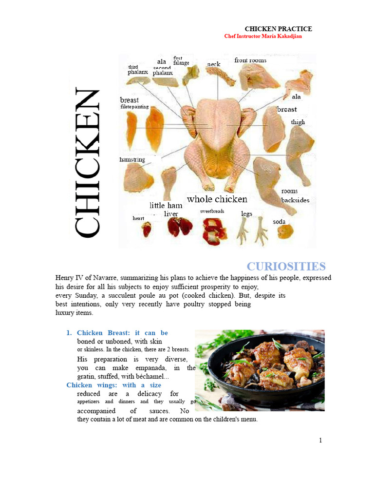 Chicken Preparation and Marinade Guide | PDF | Meat | Mustard (Condiment)