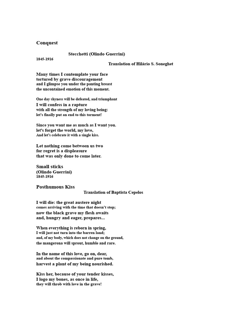 Love Poems: Translations & Reflections | PDF